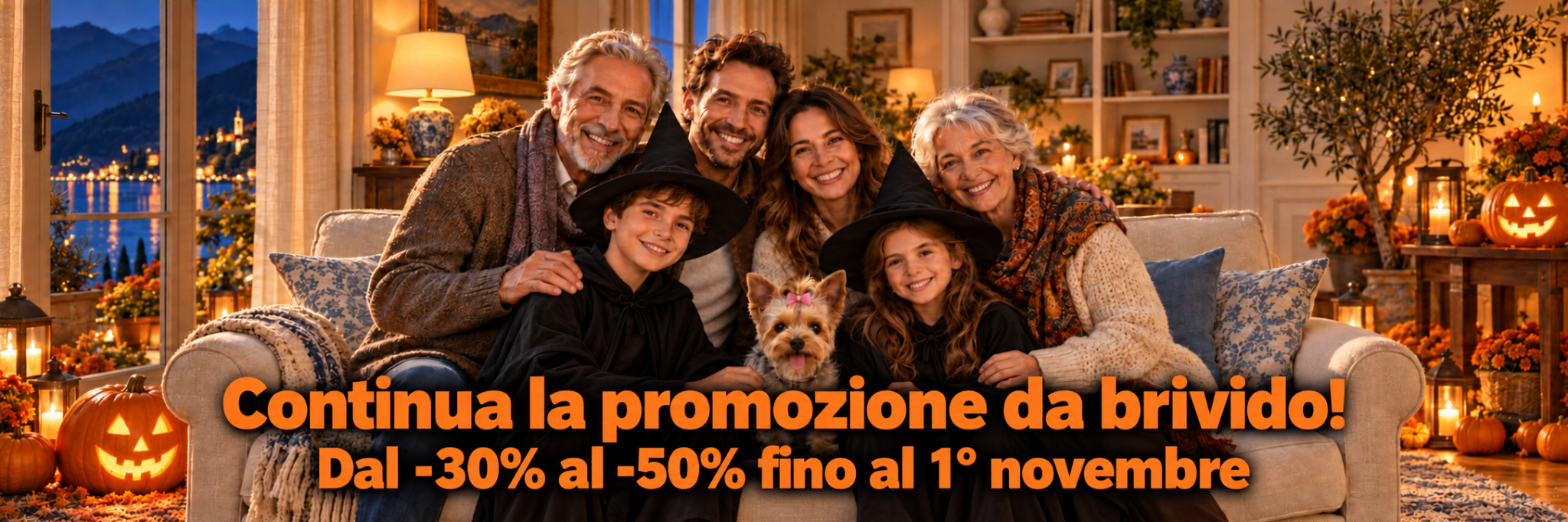 Continua la promozione da brivido! Dal -30% al -50% fino al 1° novembre